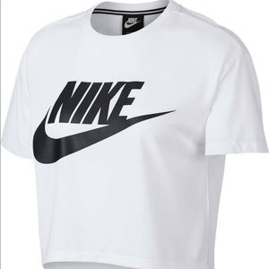 white nike top